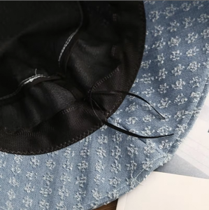 Chapeau seau en tissu denim pour dames Chapeau de <span class=keywords><strong>pêcheur</strong></span> à la mode et décontracté avec écran solaire - Product Image 3