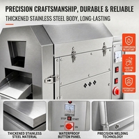 Nouvelle Torréfactrice Électrique Commerciale Compacte pour Noix 220V en Acier Inoxydable 304 avec Contrôle Intelligent de la Température 70KG 1000*450*860mm pour Usage Domestique