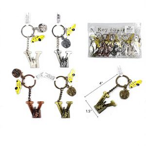 Porte-clés Lettre 'V' de New York, 300 pièces, 25DZ/CS, Modèle 83617, Coffrets Cadeaux Culturels et Touristiques - Product Image 1