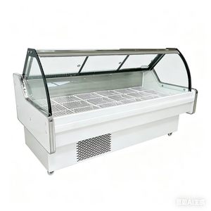Vitrine réfrigérée commerciale à refroidissement direct avec éclairage LED, 2 portes, pour boucherie - Product Image 5