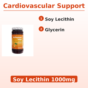 Cápsulas Naturales Sin Gluten de Lecitina de Soya Orgánica Personalizada, Fosfolípidos para el Apoyo a la Salud del Hígado - Product Image 2