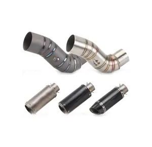 Motorcycle Exhaust Muffler Manifold Parts Exhaust Medium Tube Intermediate Stainless Steel For CBR1000