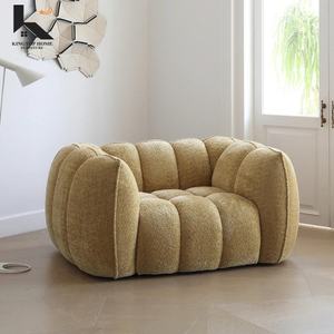 फोशान कारखाने थोक वैक्यूम पैकेजिंग बॉक्स पूर्ण स्पंज सोफा आधुनिक लिविंग रूम बोनलेस संपीड़ित एकल तह सोफा - Product Image 5