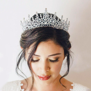Nouvelle Couronne de Mariée Élégante en Diamants Électroplaqués, Accessoire de Mode de Luxe pour Coiffures de Mariage - Product Image 3