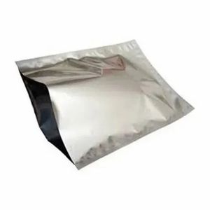 Plain Glossy Aluminum Foil Pouch Heat Seal Resealable <b>Stand</b> Up Bag for <b>Coffee</b> Tea Snacks Powder and Cosmetic Storage - Product Image 3