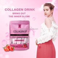 Boisson multi-vitamines beauté au collagène, vitamine C, acide hyaluronique, collagène marin liquide, poudre de boissons aromatisées blanchissantes pour la peau