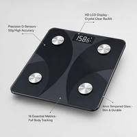 Balance intelligente professionnelle pour la graisse corporelle et le poids corporel, balance de salle de bain numérique haute précision avec écran LCD, application Bluetooth