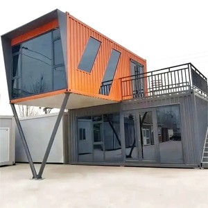 モダンデザインの高級コンテナ型タイニーハウス、プレハブ住宅、ポータブルモジュールハウス、ソーラーパネル付きホテル・ヴィラ - Product Image 2