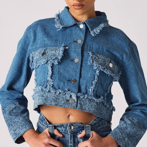 New Fashionable Lightweight <b>Women</b> Jeans Tracksuit Eco-Friendly Long Sleeves <b>Jackets</b> Custom Logo Tracksuit for <b>Women</b> - Product Image 5