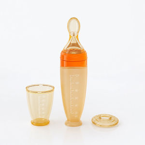 Cuchara Alimentadora <span class=keywords><strong>de</strong></span> Silicona para Bebés, Biberón Exprimible con Cuchara Suave <span class=keywords><strong>de</strong></span> 120 ml, Alimentador <span class=keywords><strong>de</strong></span> Cereal <span class=keywords><strong>de</strong></span> Arroz para Bebés <span class=keywords><strong>de</strong></span> 4 a <span class=keywords><strong>6</strong></span> <span class=keywords><strong>Meses</strong></span> en Adelante - Product Image 1
