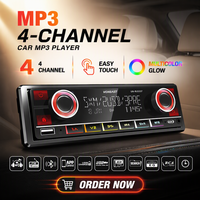 Autoradio Lecteur MP3 Bluetooth Émetteur FM sans fil Appel mains libres Double ports USB Écran LED Récepteur audio de voiture