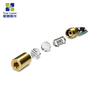 Module laser vert 520 nm, taille de boîtier 6 mm * 12 mm, 5 mW, DC 5 V, mise au point réglable, haute visibilité pour l'alignement extérieur et la topographie