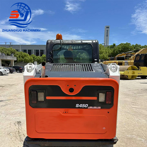 Thứ hai tay mini <span class=keywords><strong>loader</strong></span> sử dụng S450 Skid chỉ đạo Bộ nạp Ban đầu xây dựng máy móc sử dụng bánh xe lật S450 mini theo dõi Skid chỉ đạo - Product Image 4