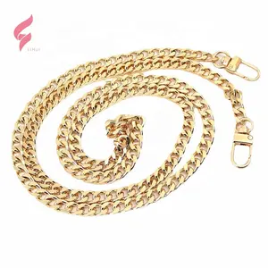 Lihui Factory Cheap Price Wholesale bag accessories key gold metal handbag chain shoulder strap for girls