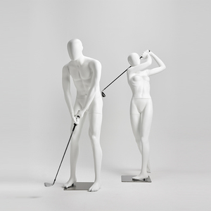 Maniquí Deportivo de Golf Dinámico de Cuerpo Completo, Masculino y Femenino, en Pose de Acción de Golf, <span class=keywords><strong>para</strong></span> Exhibición de Ropa Deportiva en Escaparates - Product Image 3