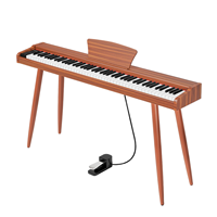 Digital Portable Piano Keyboard with Touch-Sensitive Keys and Built-In Speaker 6.35mm Jack for Concerts