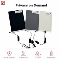 Film intelligent auto-adhésif PDLC commutable pour la protection de la vie privée, anti-explosion, pour fenêtres commerciales et d'appartements