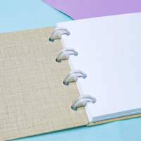 Carnet de notes RINGNOTE A7 portable de luxe, mini carnet à anneaux avec couverture en PU, bloc-notes de poche avec stylo, cadeau