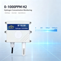Transmetteur de gaz hydrogène RS485 Modbus RTU 0-1000ppm, détecteur électrochimique H2 pour le stockage d'énergie et les ateliers industriels
