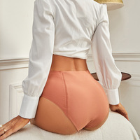 Sous-vêtement menstruel taille haute, culotte physiologique absorbante, culotte menstruelle imperméable en Nylon sans couture à 4 couches