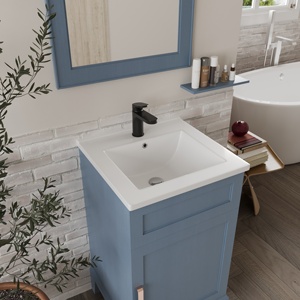 Nhà Máy Bán buôn mỏng cạnh Matt rửa lưu vực gốm tủ phòng tắm lưu vực bảng Top Đen phòng tắm bồn rửa - Product Image 4