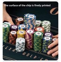 Jetons de jeu en argile de qualité supérieure, multicolores, lavables, pour Mahjong, cartes de comptage, jetons multifonctionnels pour Texas Poker et loisirs intérieurs
