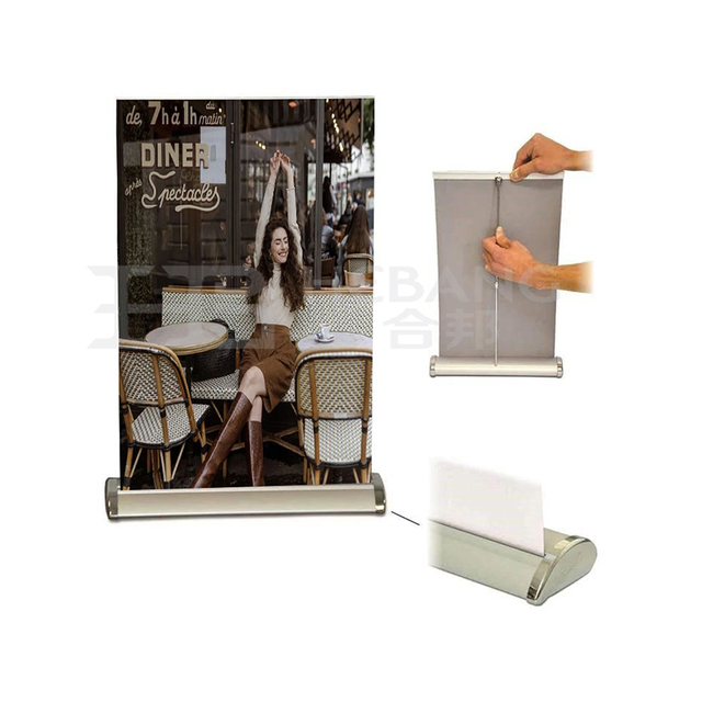 Outdoor or Indoor Factory Price Bargain Customized Design Display Stand Rack Roll Pull up Banner Withbusiness Info Poster