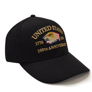 Gorra de Algodón con Bordado Personalizado, Gorra de Sarga con Bordado de América 250, Gorras del Aniversario de los Estados Unidos 250 con Personalización - Product Image 5