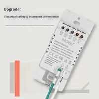 Interruptor de botón Wi-Fi Tuya Smart Home Single Zero Fire Universal Android App Timer Voice Remote Control Bar Interruptor inteligente de plástico