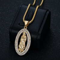 Pendentif spirale en acier inoxydable plaqué or 18 carats avec zircon incrusté, motif floral, style hip-hop, unisexe, pour fêtes, vente en gros