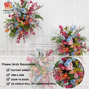 Nuevo Arreglo Floral Colgante para Boda, Decoración de Arco de Boda 5D con Flores Esponjosas de Colores Mezclados - Product Image 2