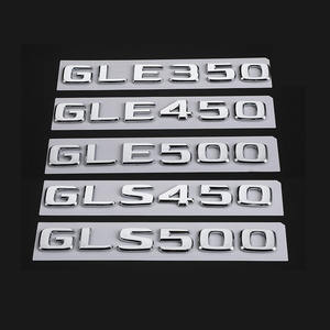 ABS 3D letras cromadas para emblema de maletero de coche Logo Mercedes <span class=keywords><strong>GLE</strong></span> 350 450 500 W166 W167 GLS 450 500 X166 X167 accesorios de letras - Product Image 1