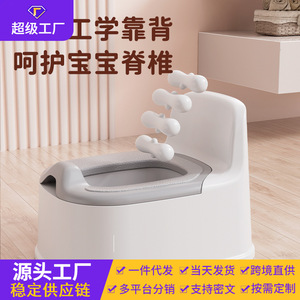 Baby <b>Potty</b> <b>Training</b> Seat For 6-36 Months Toddler With Non Slip Design Green Yellow Color PP Material - Product Image 2
