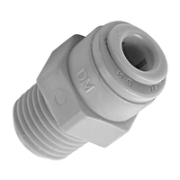 Raccord rapide DMfit pour tuyau RO, échantillon gratuit, raccord en L droit en plastique 1/4" 3/8"