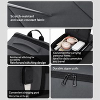 Sac à dos professionnel pour ordinateur portable avec logo personnalisé, imperméable, avec compartiment rembourré pour événements d'entreprise OEM/ODM