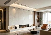 Panneau mural décoratif WPC, imperméable, ignifuge classe B1, 1220 mm, grain de marbre, grain de bois, micro-ciment métallique, design 3D