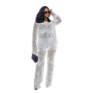 K moda donna indossa un abito trasparente in <span class=keywords><strong>pizzo</strong></span> Sexy di nuovo arrivo - Product Image 4