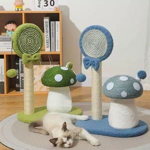 Luxury Natural Sisal Cat Climbing Scratcher Frame Halloween Mushroom Cat Tree Wood Cat Climbing Board <b>Sofa</b> <b>Protector</b> Product - Product Image 6