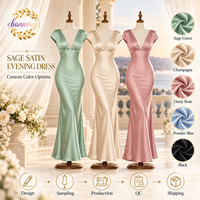 Robe d'été en satin pour femme, col en V, manches courtes, pour invitées de mariage
