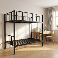 Lit superposé convertible moderne, structure entièrement en acier, mobilier pour la maison, pour adultes, hôtels et écoles