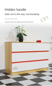Meuble de rangement pour chambre à coucher, armoire à <span class=keywords><strong>6</strong></span> <span class=keywords><strong>tiroirs</strong></span>, 47 pouces de large, <span class=keywords><strong>commode</strong></span> à <span class=keywords><strong>double</strong></span> tiroir pour chambre à coucher - Product Image 6