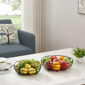Panier de rangement moderne en métal pour fruits, idéal pour hôtels, appartements, salles de bain, restaurants, et comme plateau à collations pour usage domestique - Product Image 5