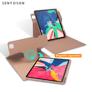 Housse intelligente rotative à 360 degrés SYX pour <span class=keywords><strong>iPad</strong></span> 12,9 pouces, en cuir PU magnétique, pour la <span class=keywords><strong>protection</strong></span> de l'<span class=keywords><strong>iPad</strong></span> - Product Image 1