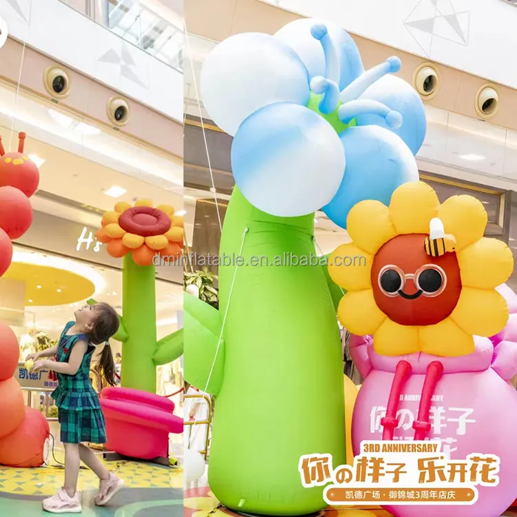 Hot Sale Custom made Inflatable Sun flower For Outdoor Party and Interactive Game