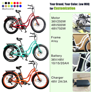 Vélo de ville électrique à gros pneus de plage populaire 500W 750W moteur sans balais grande puissance <span class=keywords><strong>grosse</strong></span> <span class=keywords><strong>roue</strong></span> vélo électrique gros Ebike - Product Image 4