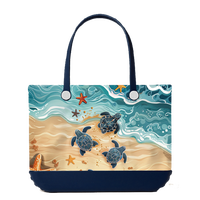 Sac de plage en EVA avec impression de logo personnalisé, sac à main en caoutchouc imperméable, grande capacité, sac de voyage pour piscine, bateau, vacances, cadeau