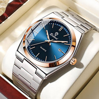 BINBOND Reloj Hombre jam tangan kuarsa pria, jam tangan olahraga Analog klasik mewah untuk pria