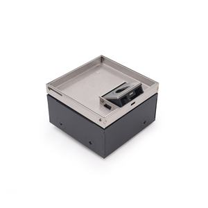 Boîtes de sol électriques surélevées en acier inoxydable 304 avec mécanisme de couvercle autobloquant et prises de courant doubles - Product Image 3