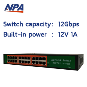 Conmutador de red de 24 puertos Precio al por mayor 24 puertos Rj45 <span class=keywords><strong>10</strong></span>/100Mbps 2 puertos Uplink <span class=keywords><strong>Megabit</strong></span> 24 puertos para sistema CCTV - Product Image 4
