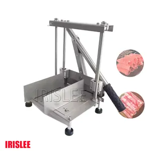 Thép không gỉ Hướng dẫn sử dụng thịt cừu Slicer thịt đông lạnh Máy cắt thịt bò thịt cừu CuộN cắt